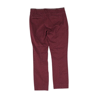 Maroon Solid Pants