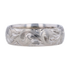 14K White Gold Band