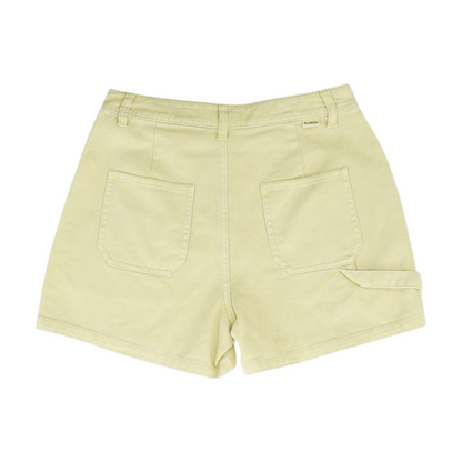 Yellow Solid Chino Shorts
