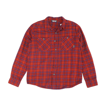 Red Plaid Flannel Button Down