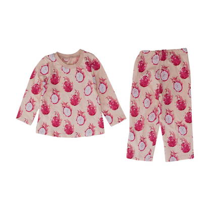 Pink Graphic Pajama Set