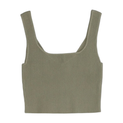 Olive Cropped Blouse