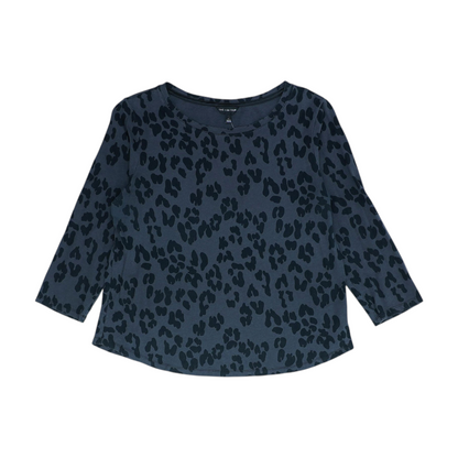 Charcoal Animal Print Blouse