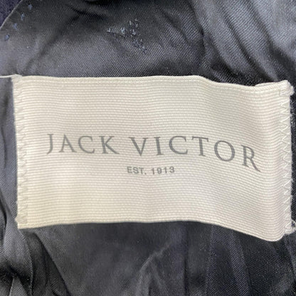 Navy Solid Wool and Silk Blend Coat