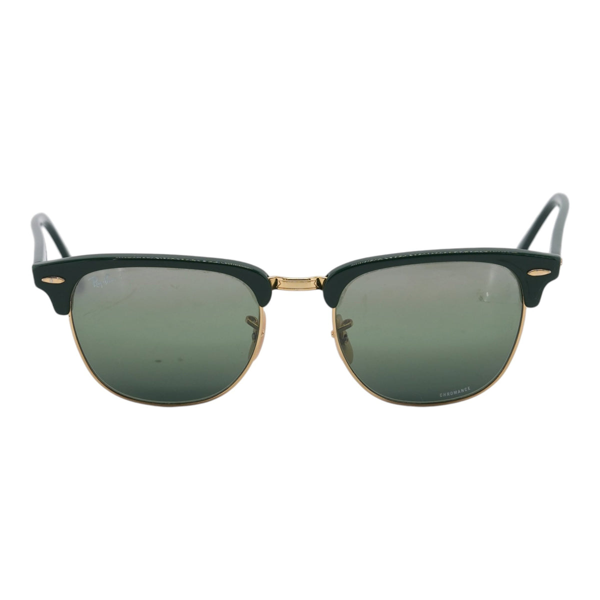Green Clubmaster Browline Sunglasses