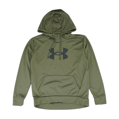 Green Solid Hoodie Pullover