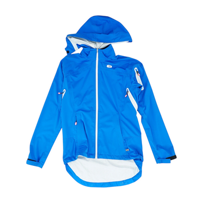 Blue Solid Rain Jacket