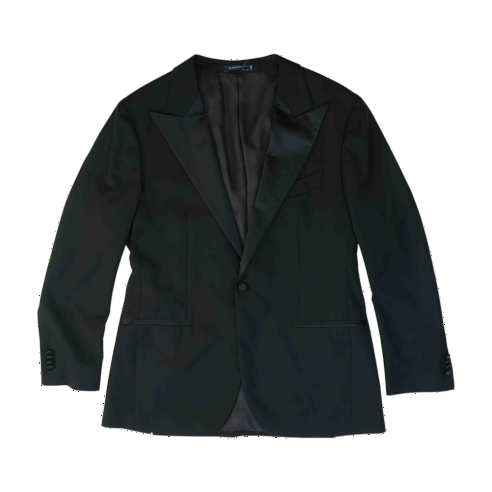 Black Solid Sport Coat