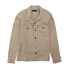 Gray Solid Long Sleeve Button Down