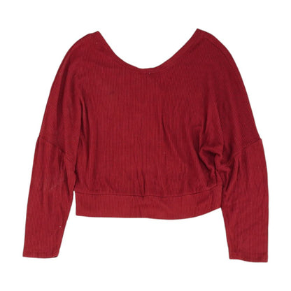 Maroon Solid Pajama Top