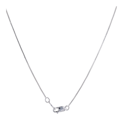 Sterling Silver Synthetic Ruby Pendant Necklace