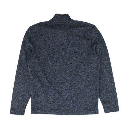 Navy Solid 1/4 Zip Sweater