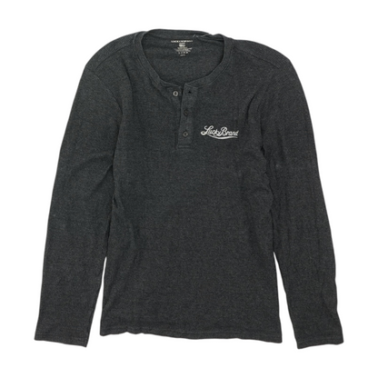 Gray Solid Henley