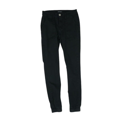 Black Solid Pants