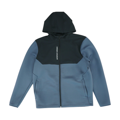 Blue Color Block Jacket