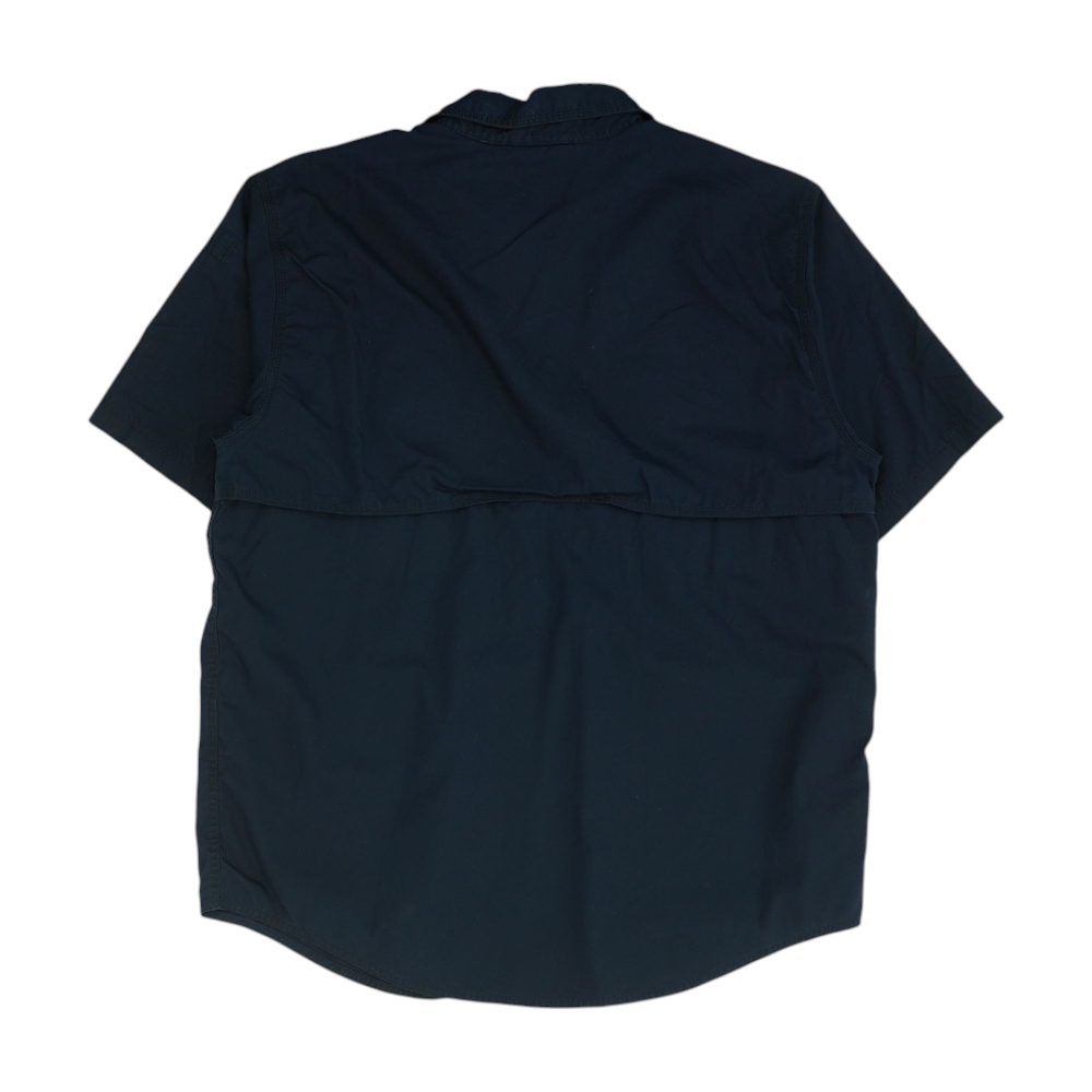 Navy Solid Outdoor Button Down