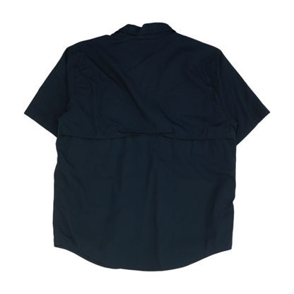 Navy Solid Outdoor Button Down