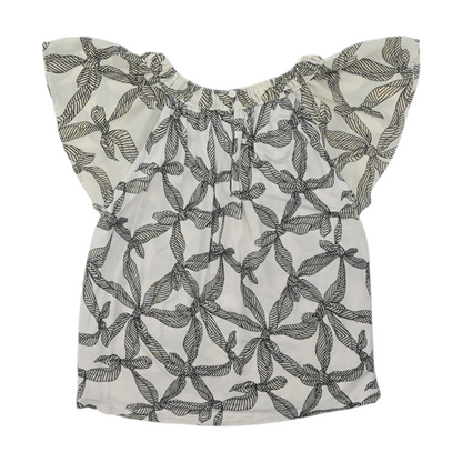 Beige Petite Abstract Blouse