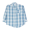 Blue Plaid Flannel Button Down