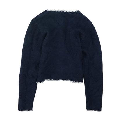 Navy Cardigan Sweater
