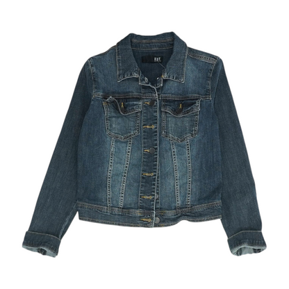 Navy Solid Denim Jacket