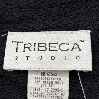 Vintage Black Solid Blazer