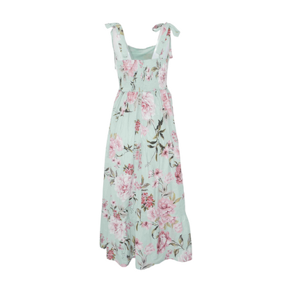 Green Floral Midi Dress