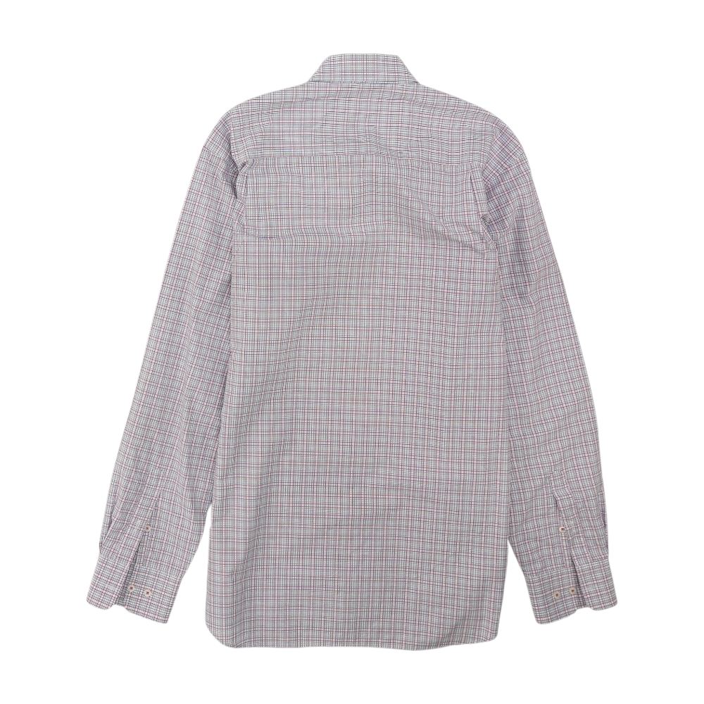 Pink Plaid Long Sleeve Button Down
