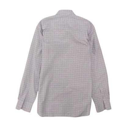 Pink Plaid Long Sleeve Button Down