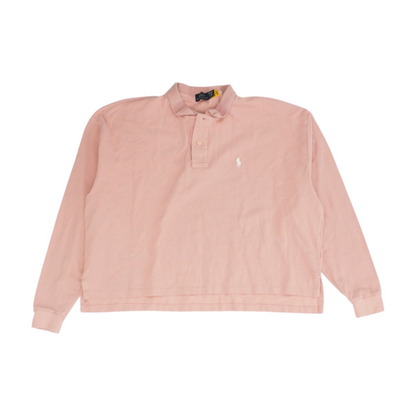 Pink Long Sleeve Polo
