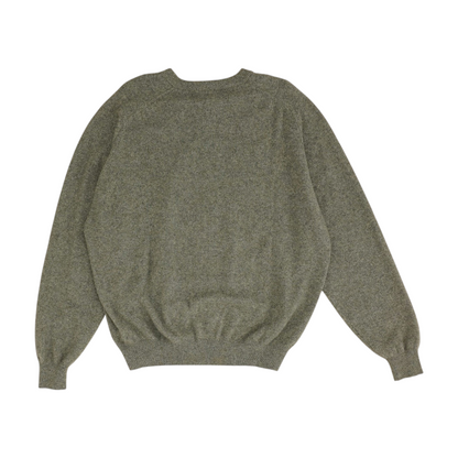 Gray Solid Pullover Sweater