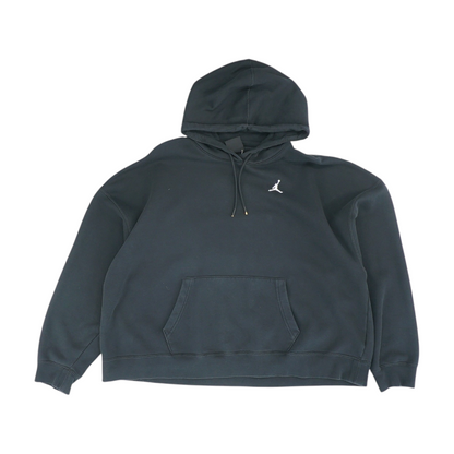 Black Solid Hoodie Pullover