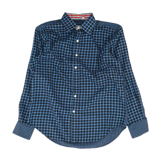 Blue Check Long Sleeve Button Down