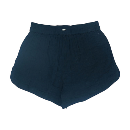 Black Solid Active Shorts