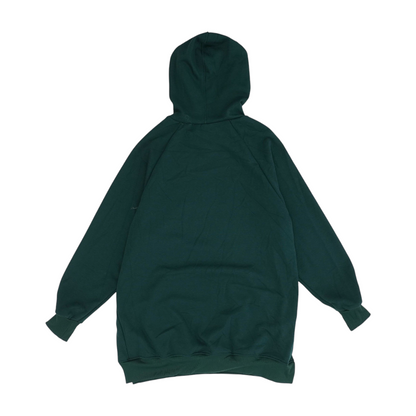 Green Solid Hoodie Pullover
