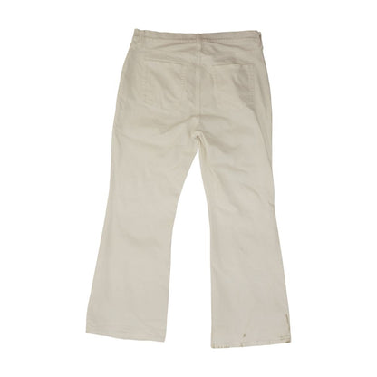 White Plus High Rise Wide Leg Jeans
