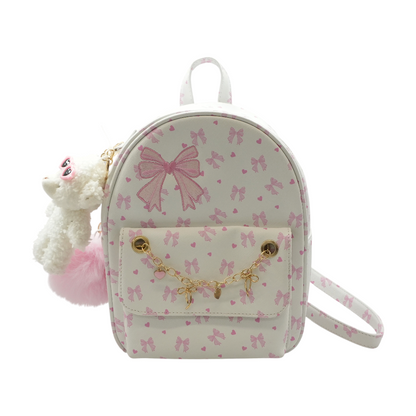 Pink Bow Mini Backpack