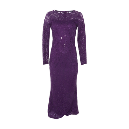 Purple Floral Maxi Dress