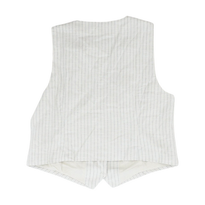 Beige Striped Button Down
