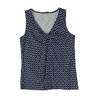 Navy Petite Polka Dot Blouse