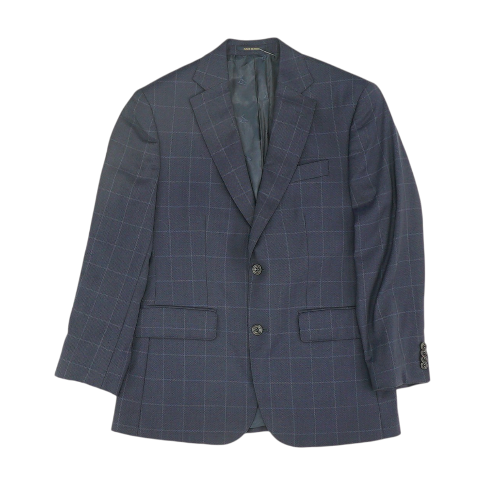 Charles Tyrwhitt Navy Short Check Sport Coat – Image 1