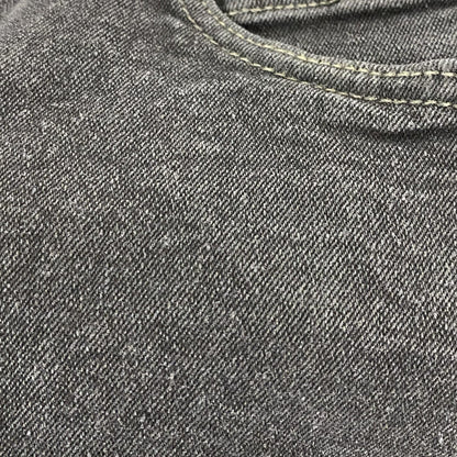 Black Detroit Cut Waxed Jeans