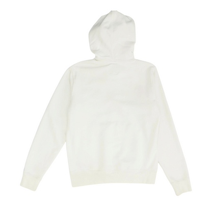 White Solid Hoodie Pullover