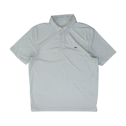 Blue Print Short Sleeve Polo