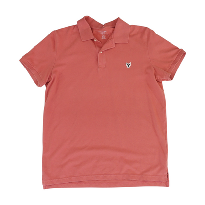 Pink Solid Short Sleeve Polo