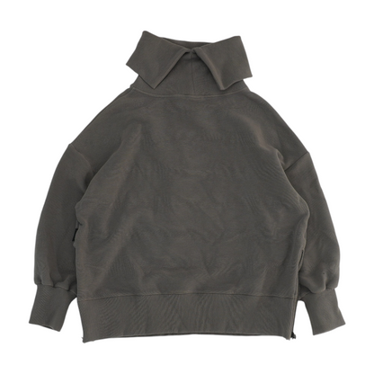 Gray Solid 1/4 Zip Pullover