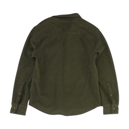 Green Striped Long Sleeve Button Down