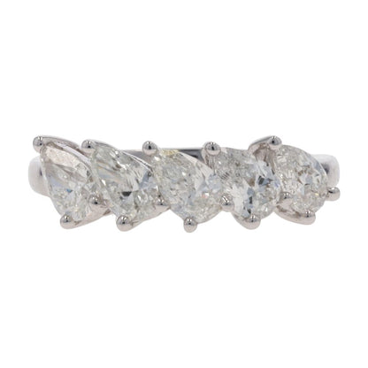 1 1/2 ctw 14K White Gold Lab Grown Diamond Band Ring