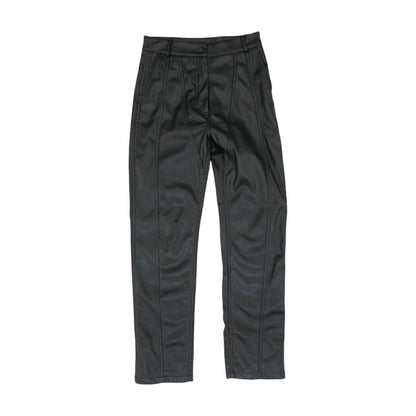 Black Solid Pants
