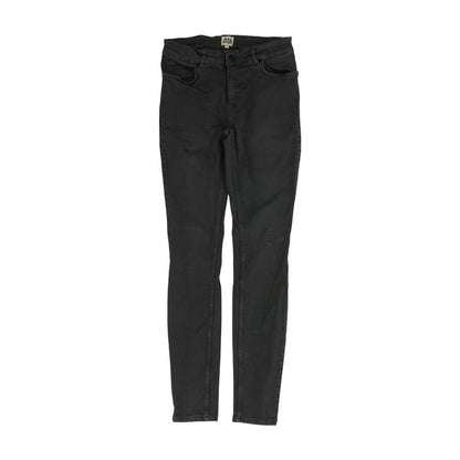 Black Solid Low Rise Jeans